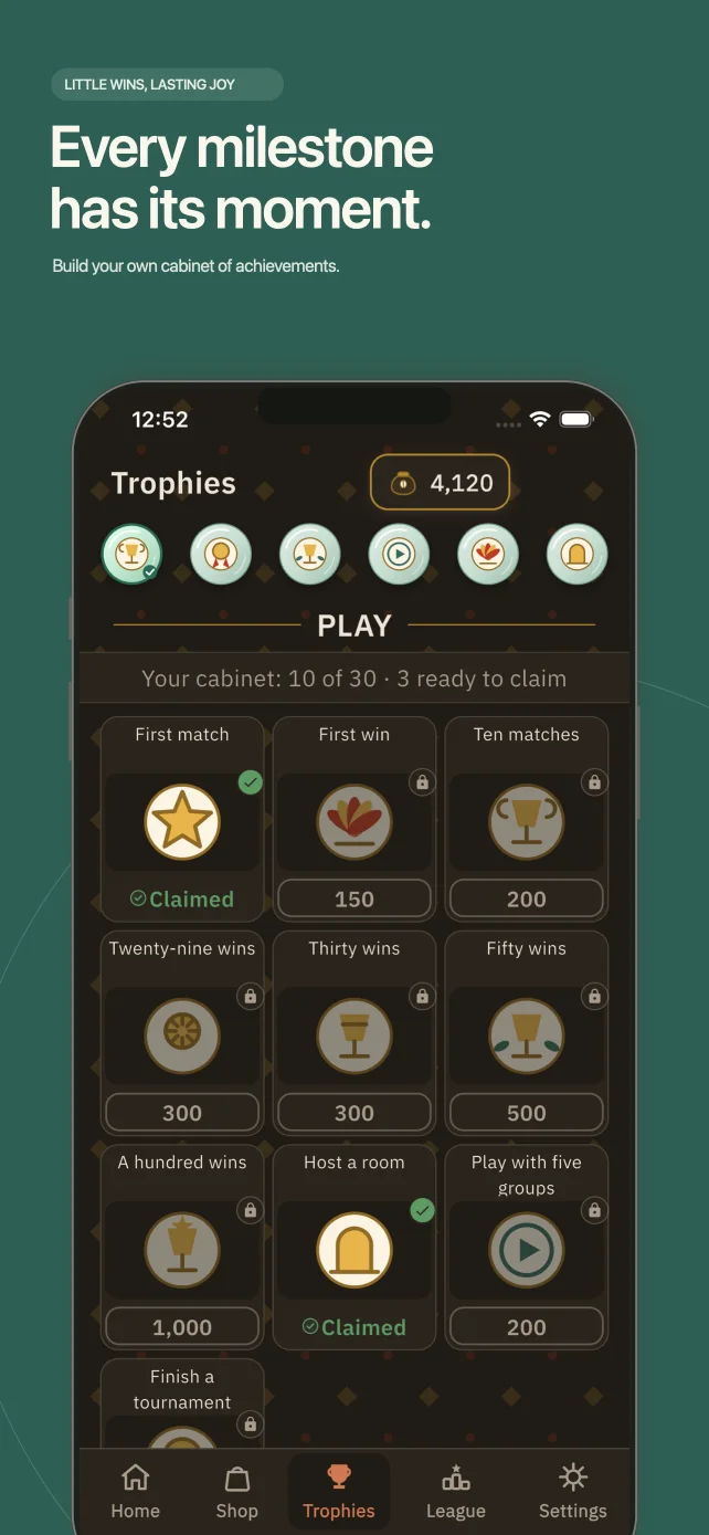 29 Card Game - Baithak — Trophies